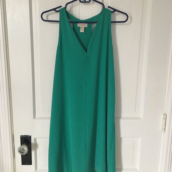 Sea foam green LOFT swing dress - Picture 1 of 3